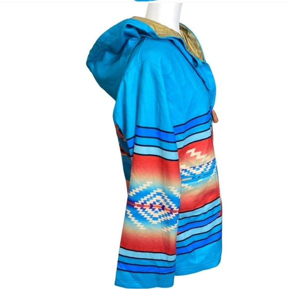 Beth Dutton Yellowstone XL turquoise Aztec southwestern jacket coat - Picture 5 of 16